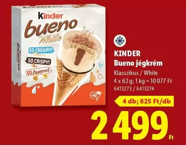 Kinder - Bueno jégkrém Klasszikus / White