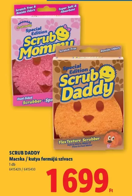 Flex - SCRUB DADDY Macska / kutya formájú szivacs