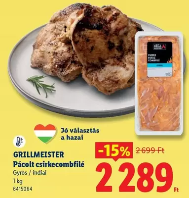 Pácolt csirkecombfilé Gyros / indiai