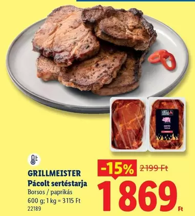 Pácolt sertéstarja Borsos / paprikás