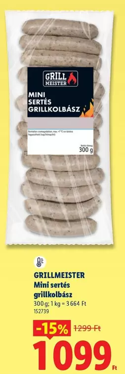 Mini sertés grillkolbász
