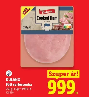 Cooked Ham in slices