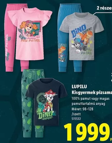 Dino - Kisgyermek pizsamák