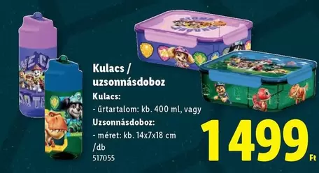 Kulacs / uzsonnásdoboz