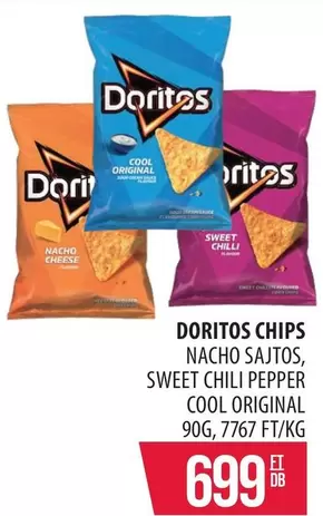 CHIPS NACHO SAJTOS, SWEET CHILI PEPPER, COOL ORIGINAL