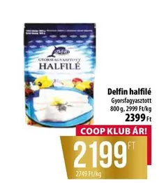 Delfin - halfilé Gyorsfagyasztott