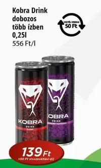 Kobra Drink dobozos