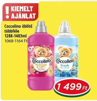 Coccolino öblítő többféle 1288-1403ml
