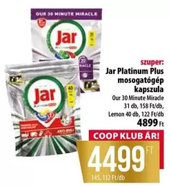Jar Platinum Plus mosogatógép kapszula
