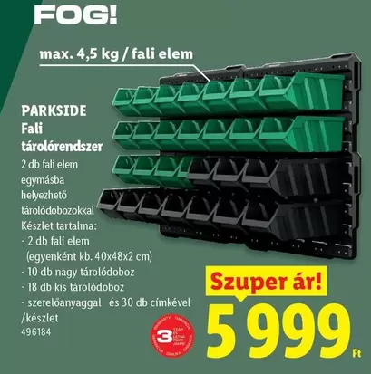 Fali tárolórendszer