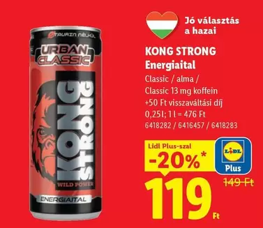 KONG STRONG Energiaital