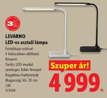 LED-es asztali lámpa