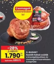 füstölt hátsó csülök