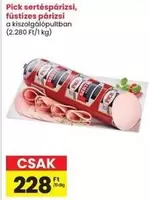 sertéspárizsi, füstízés párizsi