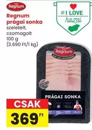 Prágai sonka szeletelt, csomagolt