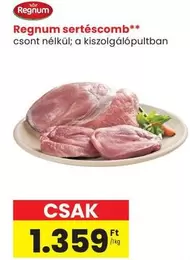 sertéscomb csont nélkül