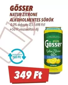 NATUR ZITRONE ALKOHOLMENTES SÖRÖK