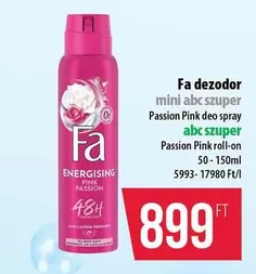 Passion Pink deo spray abc szuper, Passion Pink roll-on