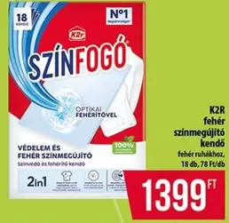 fehér színmegújító kendő