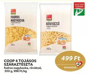 COOP 4 TOJÁSOS SZÁRAZTÉSZTA fodros nagykocka, rövidcső