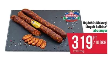 Diószeghi lángolt kolbász