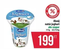 natúr joghurt abc szuper