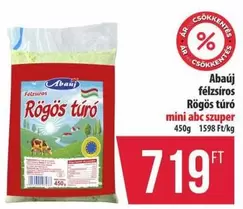 félzsíros Rögös túró mini abc szuper