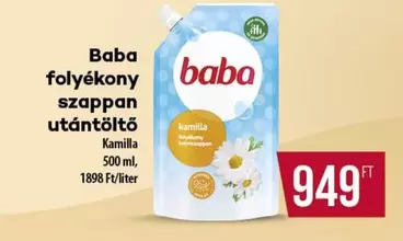 folyékony szappan utántöltő