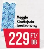 Kávétejzsín Leveles