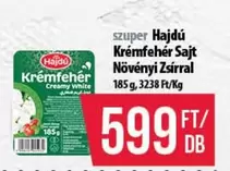 Hajdú Krémfehér Sajt Növényi Zsírral