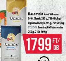D.e.omnia Kávé Vákuum Őrölt Classic