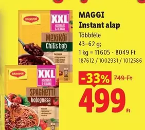 Xxl - Instant alap Mexikói Chili bab, Spaghetti bolognese