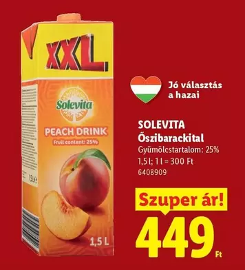 Xxl - Őszibarackital