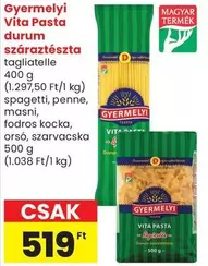 Vita Pasta durum szárátésztá