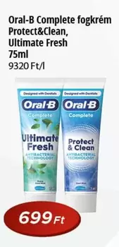 Complete fogkrém Protect&Clean, Ultimate Fresh