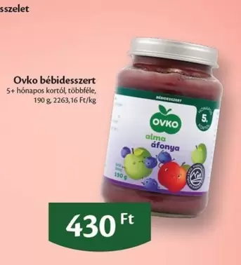alma áfonya bébidesszert