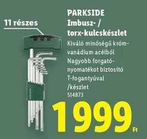 Imbusz-/ torx-kulcskészlet 514873