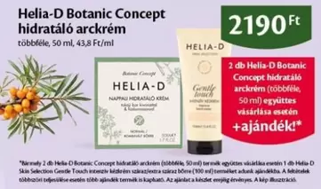 Helia-D Botanic Concept hidratáló arckrém