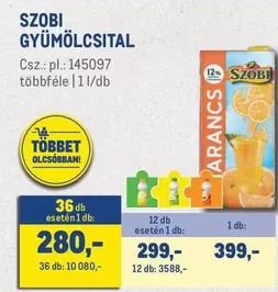 SZOBI GYÜMÖLCSITAL