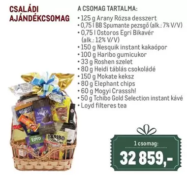 CSALÁDI AJÁNDÉKCSOMAG