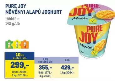 Joy - NÖVÉNYI ALAPÚ JOGHURT