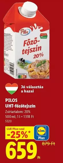 UHT-főzötejcsin 20%