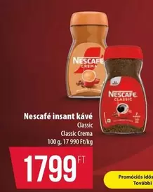 instant kávé Classic Classic Crema