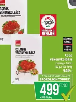 Csípos vékonykolbász