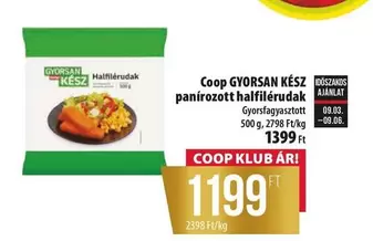 panírozott halfilé rudak
