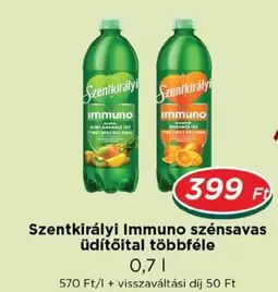 Immuno szénsavas üdítőital többféle