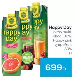 Happy Day piros multi, alma 100%, Happy pink grapefruit