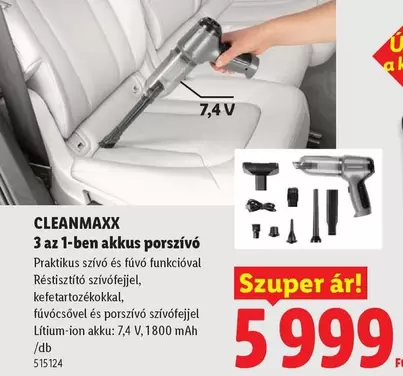 3 az 1-ben akkus porszívó