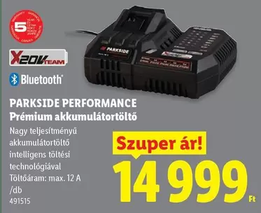 Prémium akkumulátortöltő