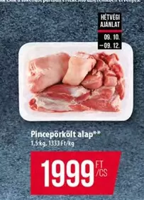 Pincepörkölt alap